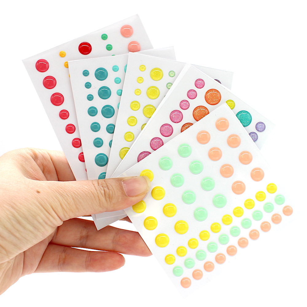 Embellishments For Scrapbooking - KSCRAFT 5pcs/set Sugar Sprinkles Self- adhesive