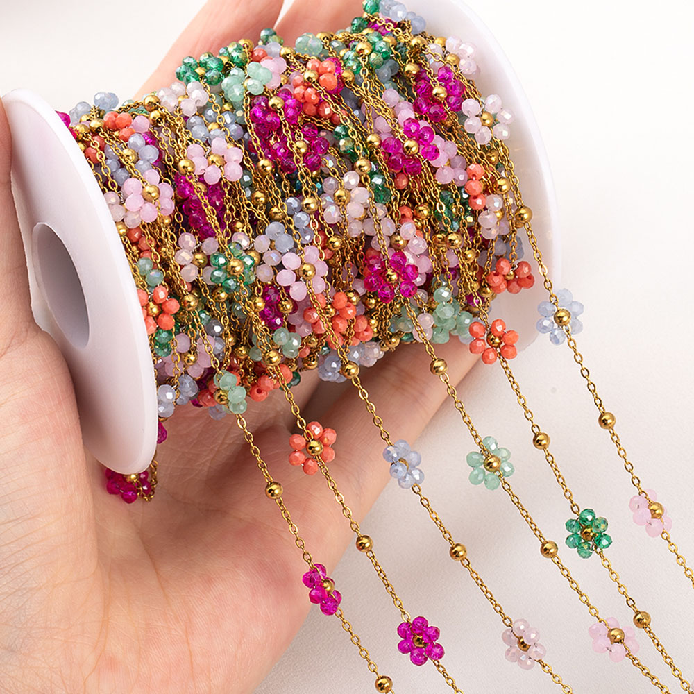 Embroidery Embellishments - 1 Meters Stainless Steel Chain Jewelry