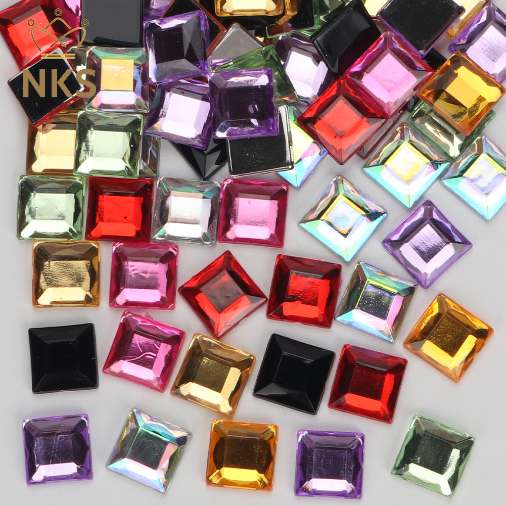 NKS 10mm 12mm Faceted Square C - Hotfix Rhinestone Sheet review and price