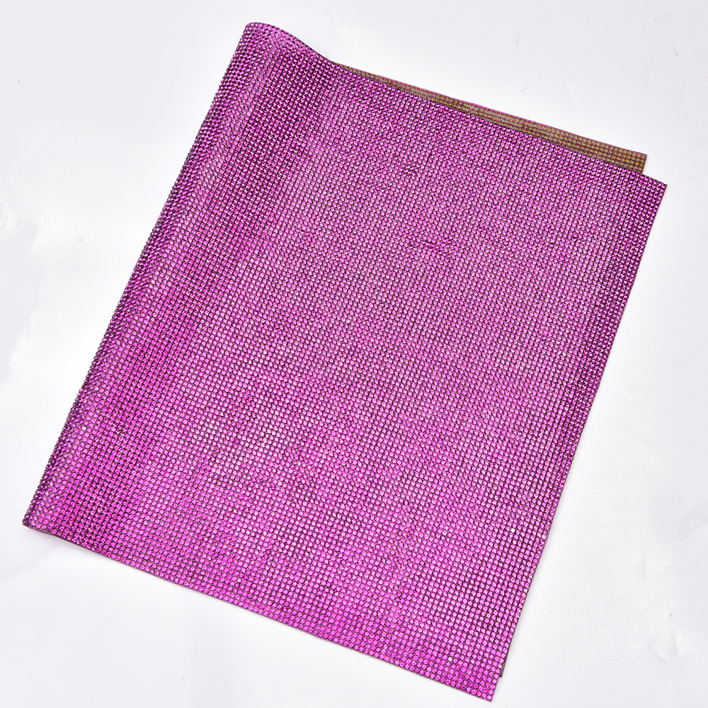 Fuchsia Rhinestone Sticker Tri - Hotfix Rhinestone Sheet review and price