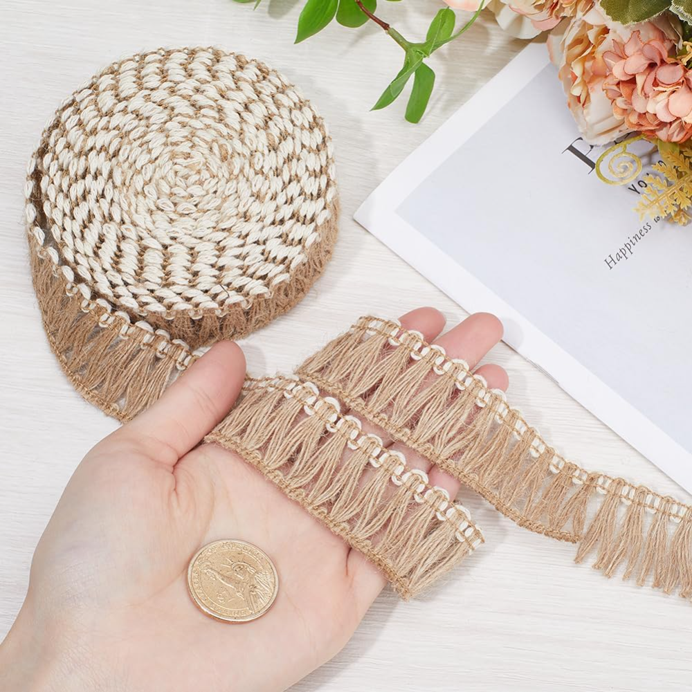 5 Meters Burlap Fringe Tassel  - Fringe Ribbon Sewing review and price