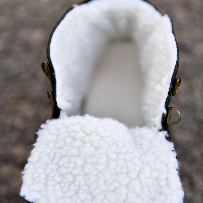 Warm Boots for Men Snow Boots  - Guipure Lace Panel review and price