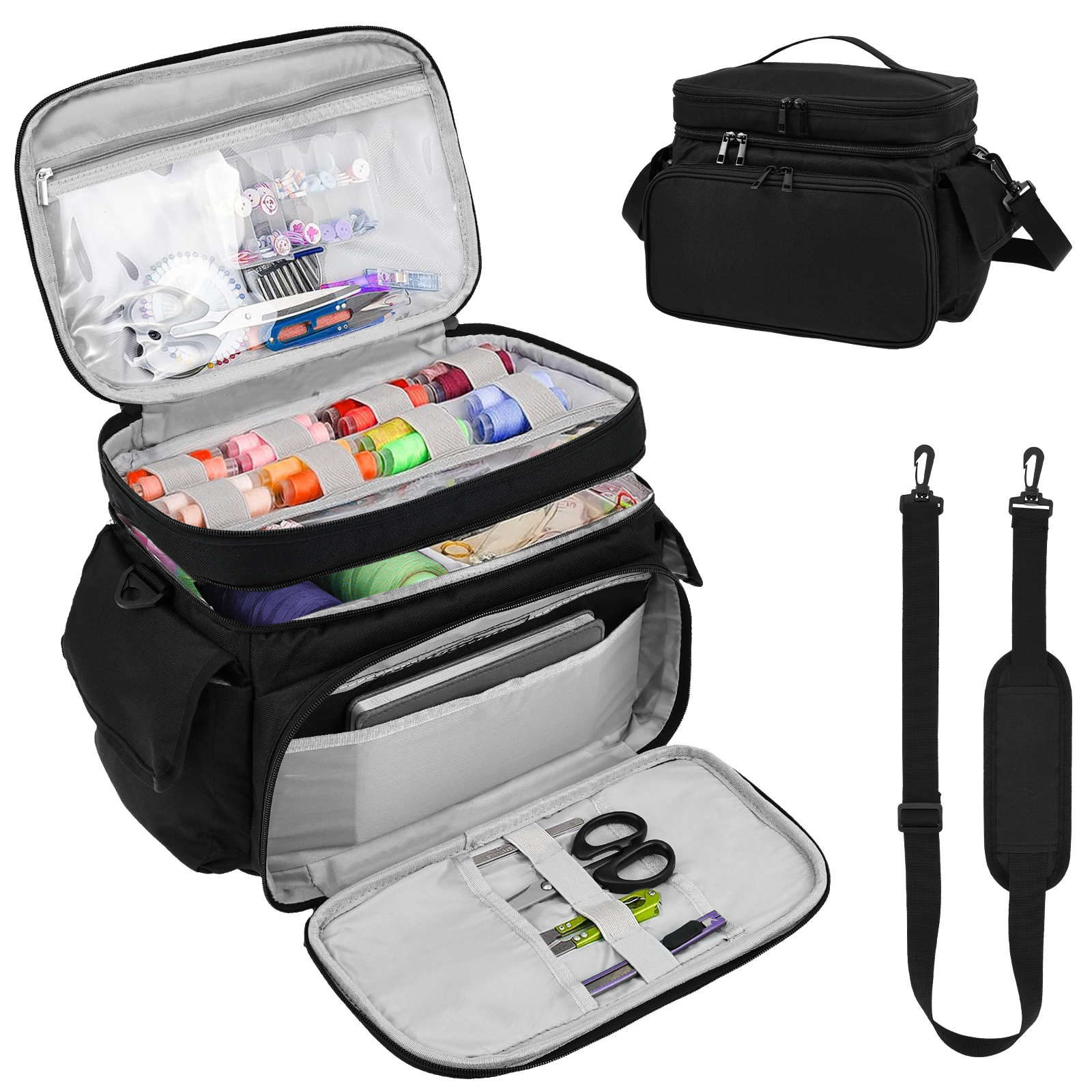 Large Sewing Bag Wool Knitting - Craft Embellishment Storage review and price
