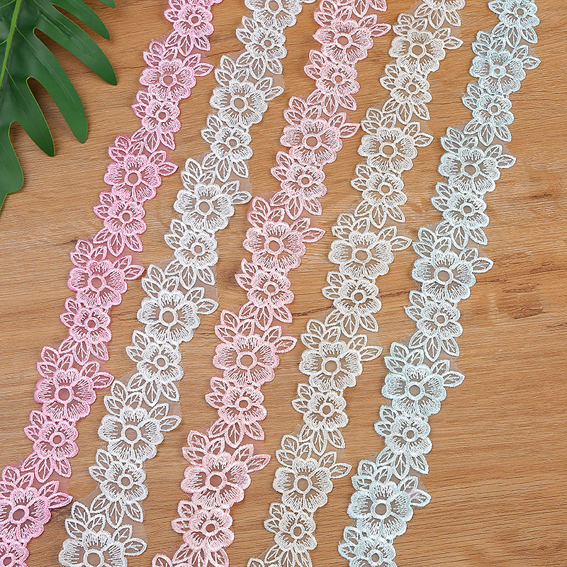 5CM Width Embroidered Organza  - Lace Ribbon Trim review and price