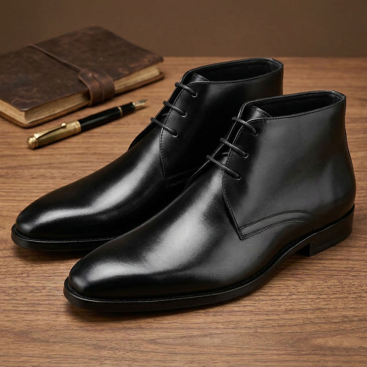 Men's Calf Leather Western Ank - Guipure Lace Panel review and price