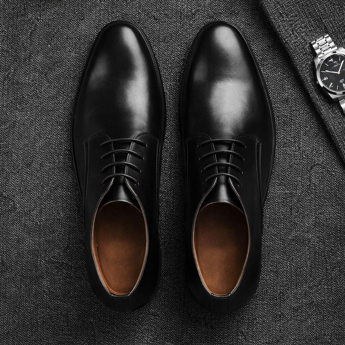 Men's Calf Leather Western Ank - Guipure Lace Panel review and price