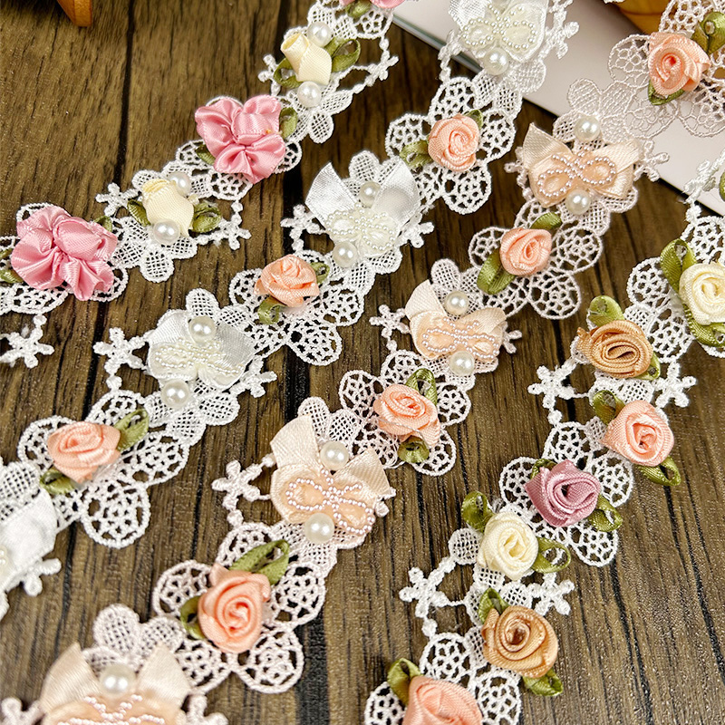 44/50cm 3D Flower Lace Trim Ap - Lace Ribbon Trim review and price