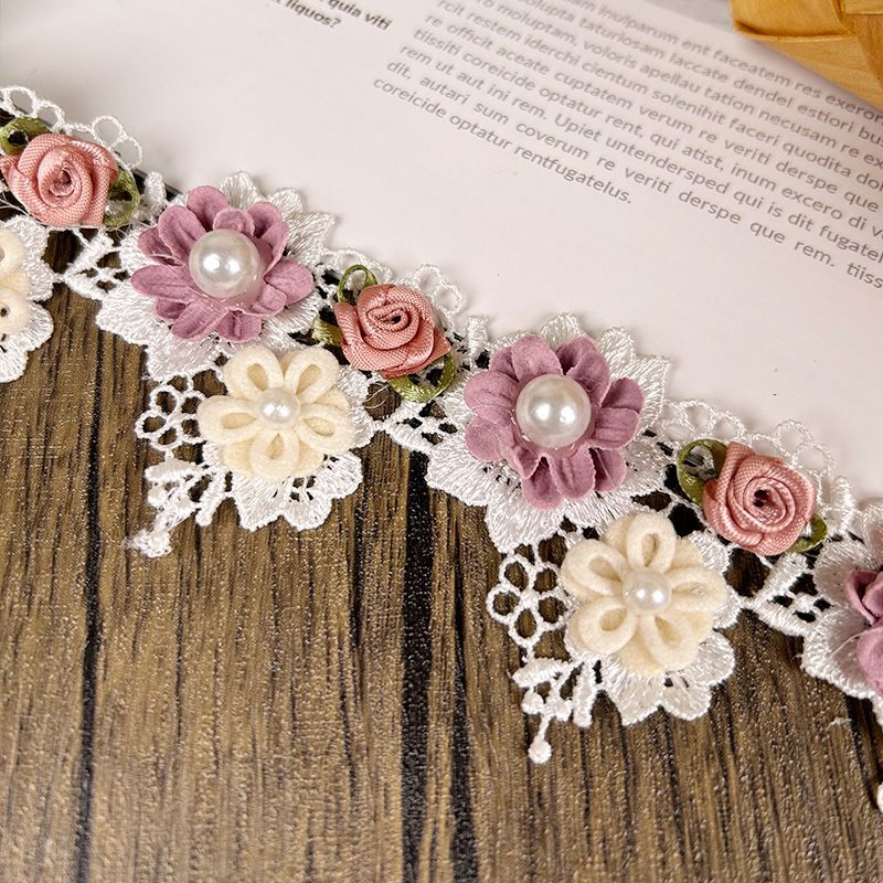 44/50cm 3D Flower Lace Trim Ap - Lace Ribbon Trim review and price