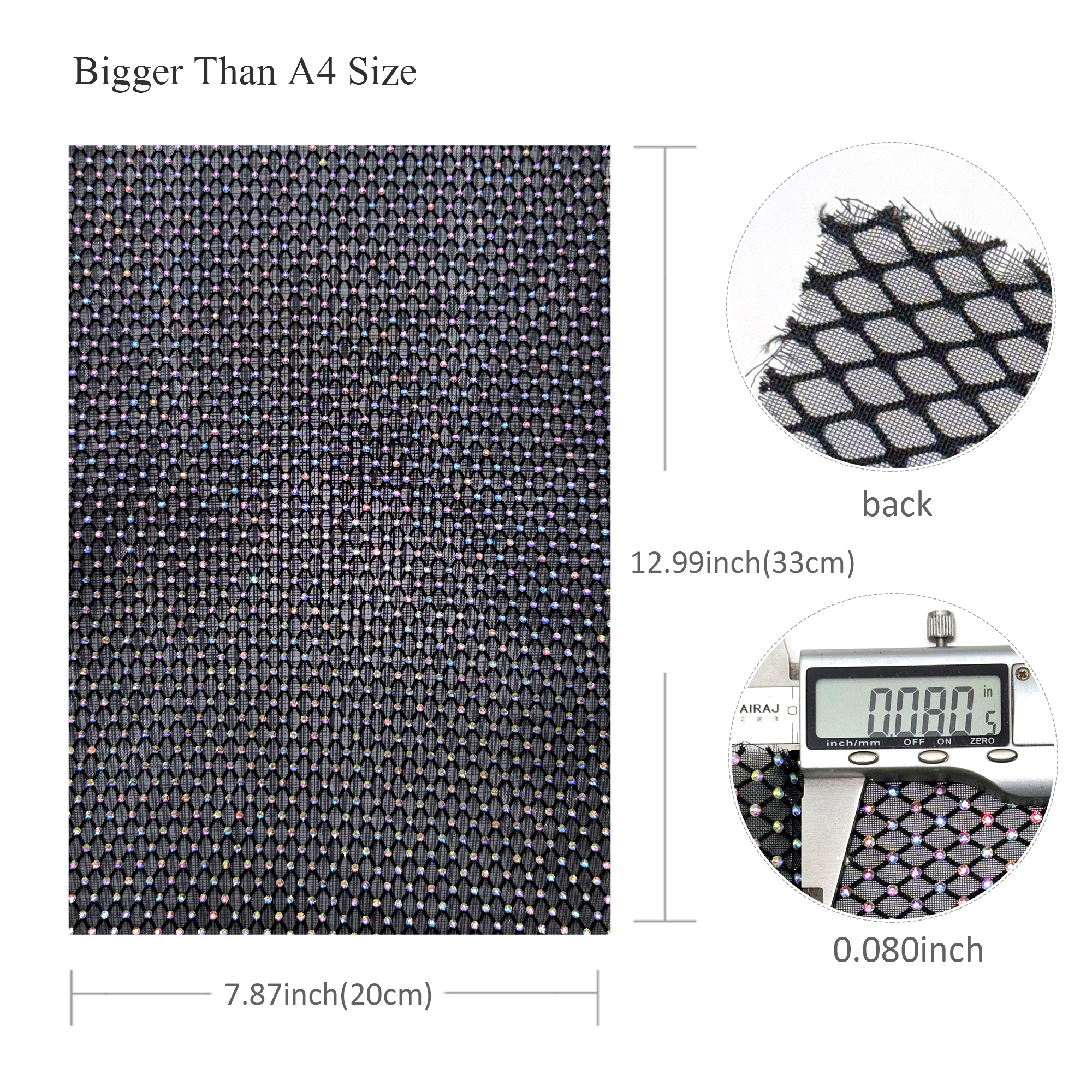 1pc 7.87x12.99inch Luxury Hotf - Hotfix Rhinestone Sheet review and price
