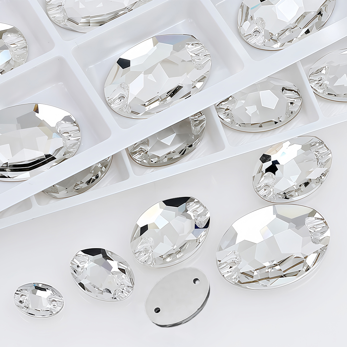Oval Ellipse Crystal Clear Gla - Sew On Rhinestone review and price