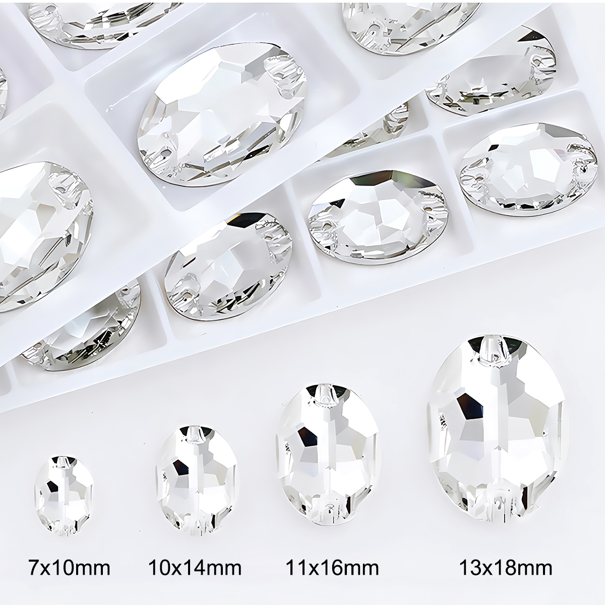 Oval Ellipse Crystal Clear Gla - Sew On Rhinestone review and price