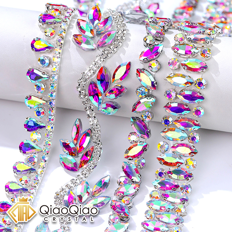 QIAO Rhinestone Trim Crystal A - Crystal Mesh Fabric review and price