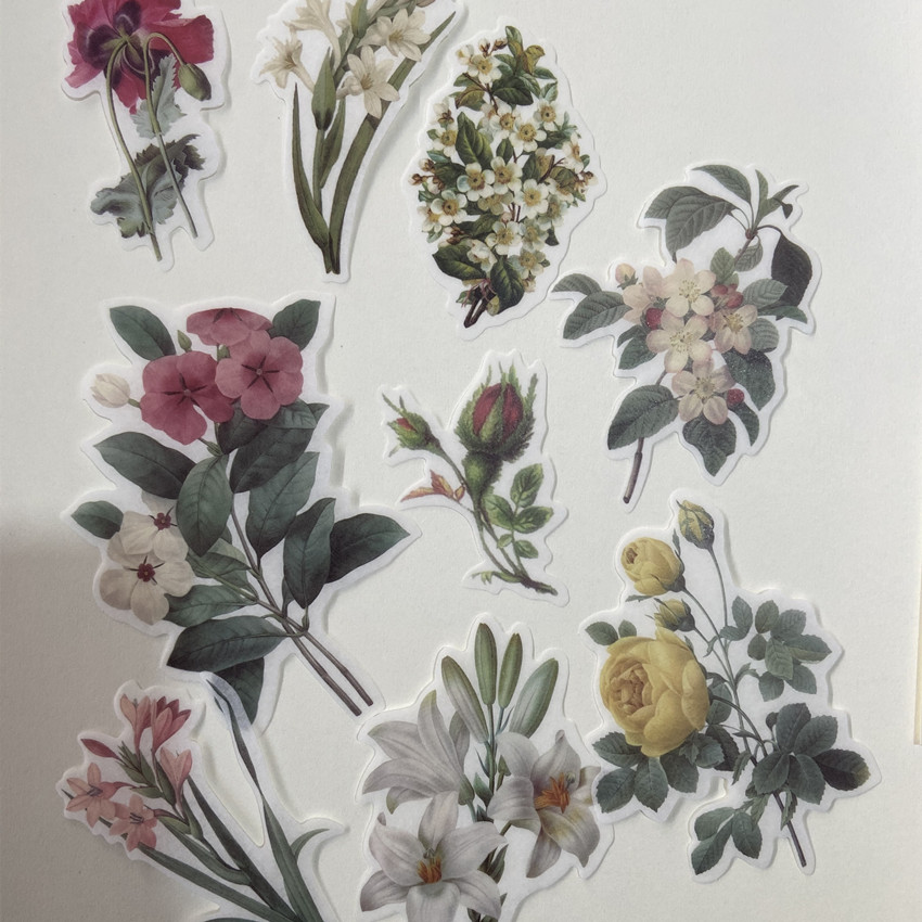 60pc/bag Vintage Flowers Plant - Embellishments For Scrapbooking review and price