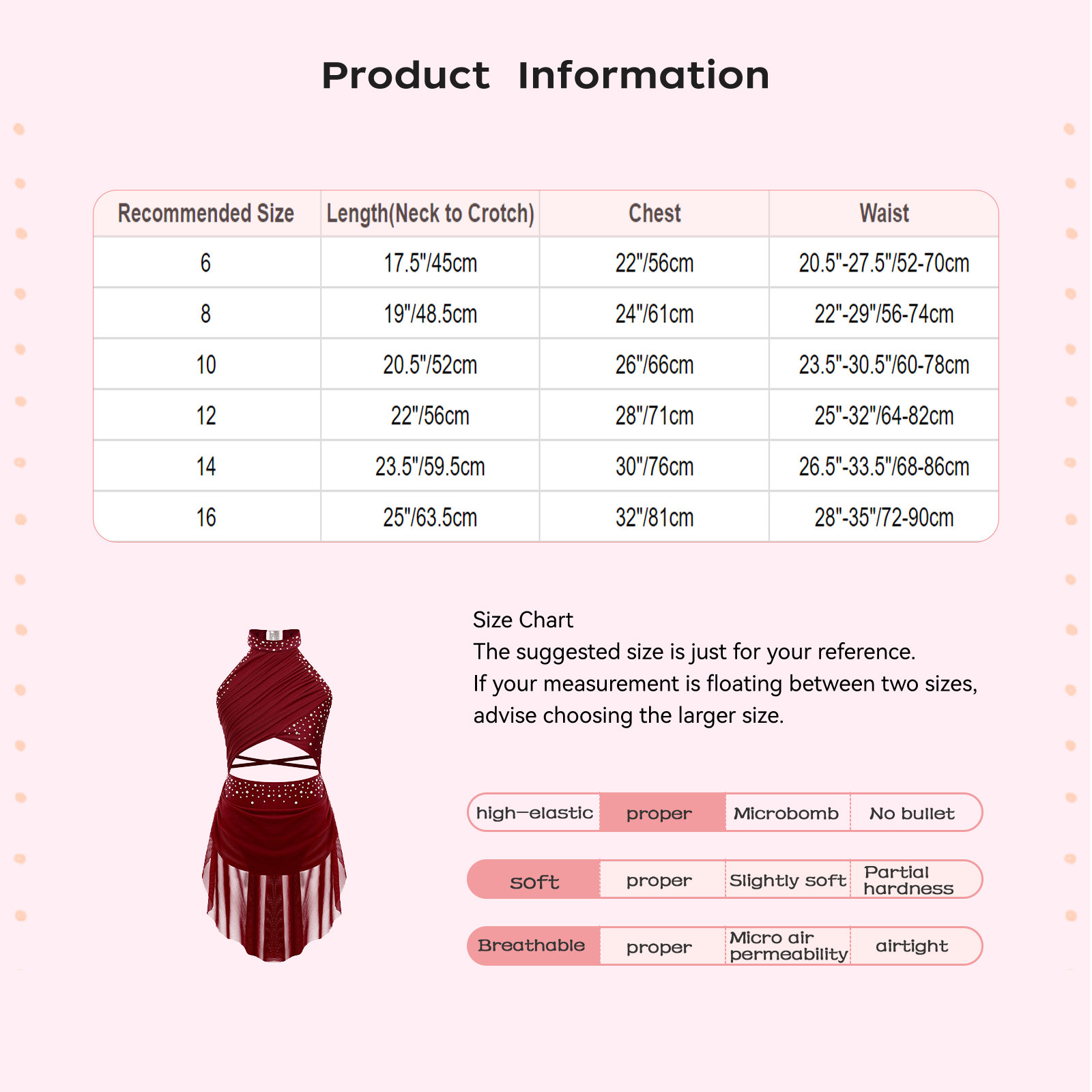 Kids Girls Ballet Leotard Dres - Rhinestone Banding Trim review and price