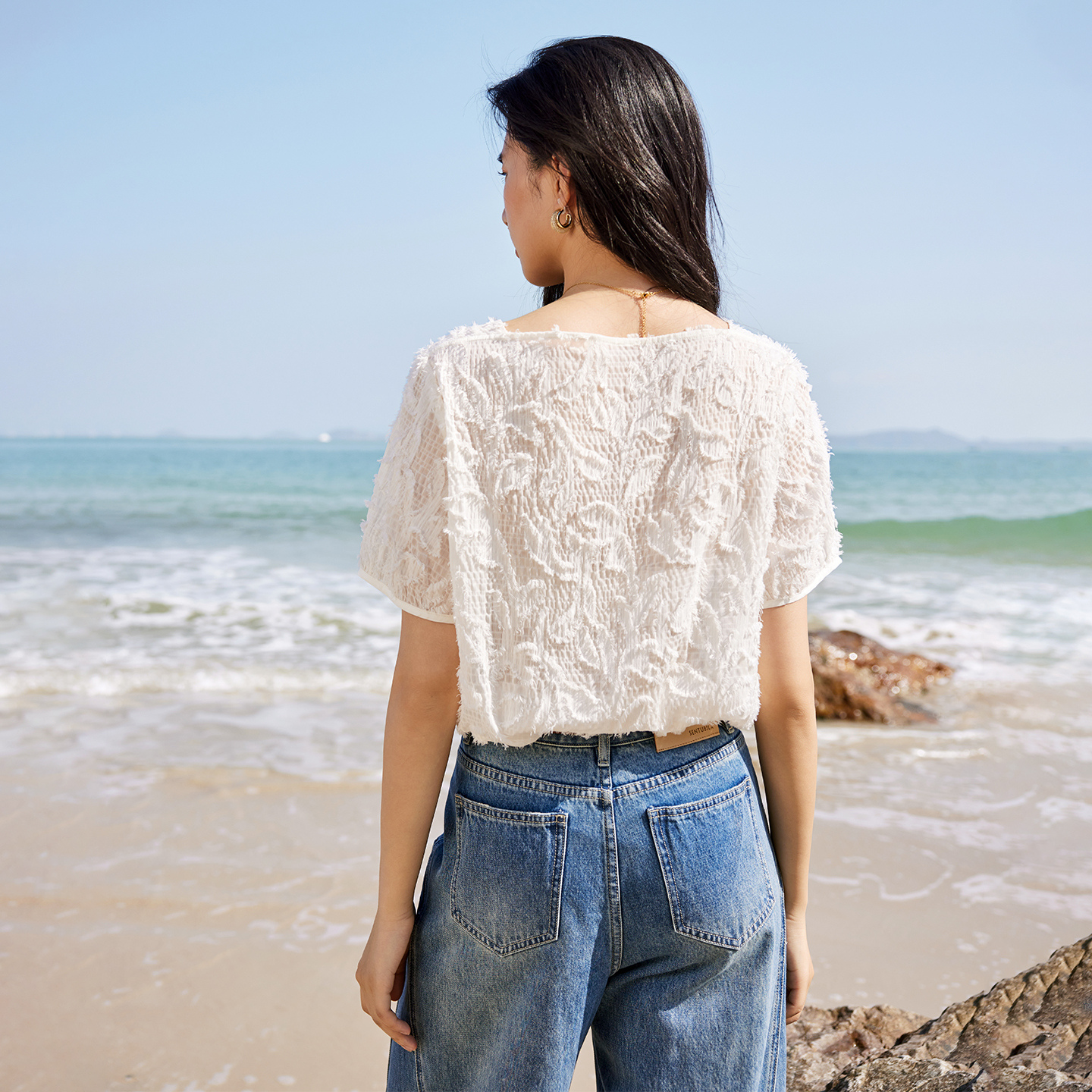 SENTUBILA Women's One-Shoulder - Tassel Fringe Trim review and price