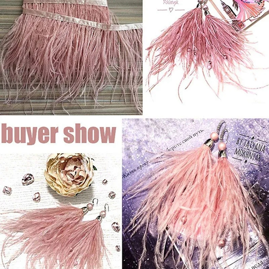 100CM Natural ostrich Feather  - Feather Trim Marabou review and price