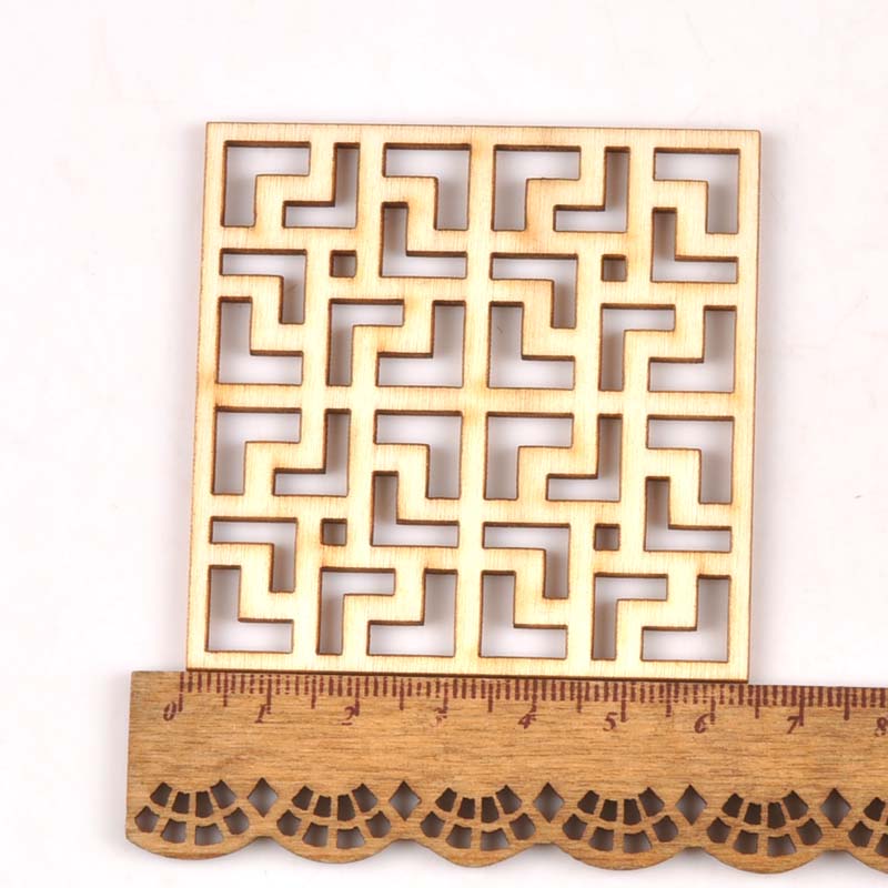 5Pcs/set Wood Handicraft hollo - Embellishments For Scrapbooking review and price