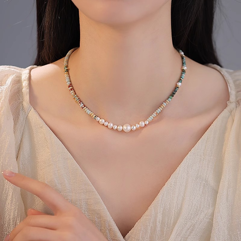 New Arrival Trendy Mixed Color - Pearl Trim Chain review and price