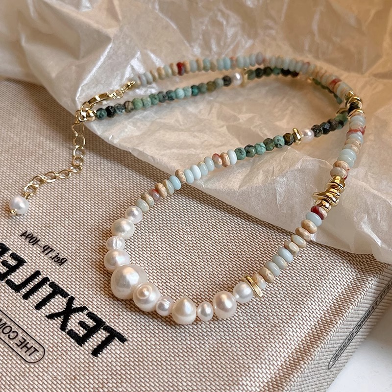 New Arrival Trendy Mixed Color - Pearl Trim Chain review and price
