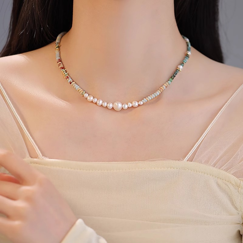 New Arrival Trendy Mixed Color - Pearl Trim Chain review and price