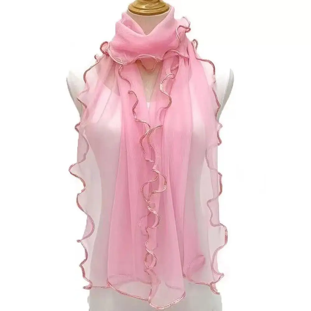 Lightweight Hijab Silk Shawl W - Tassel Fringe Trim review and price