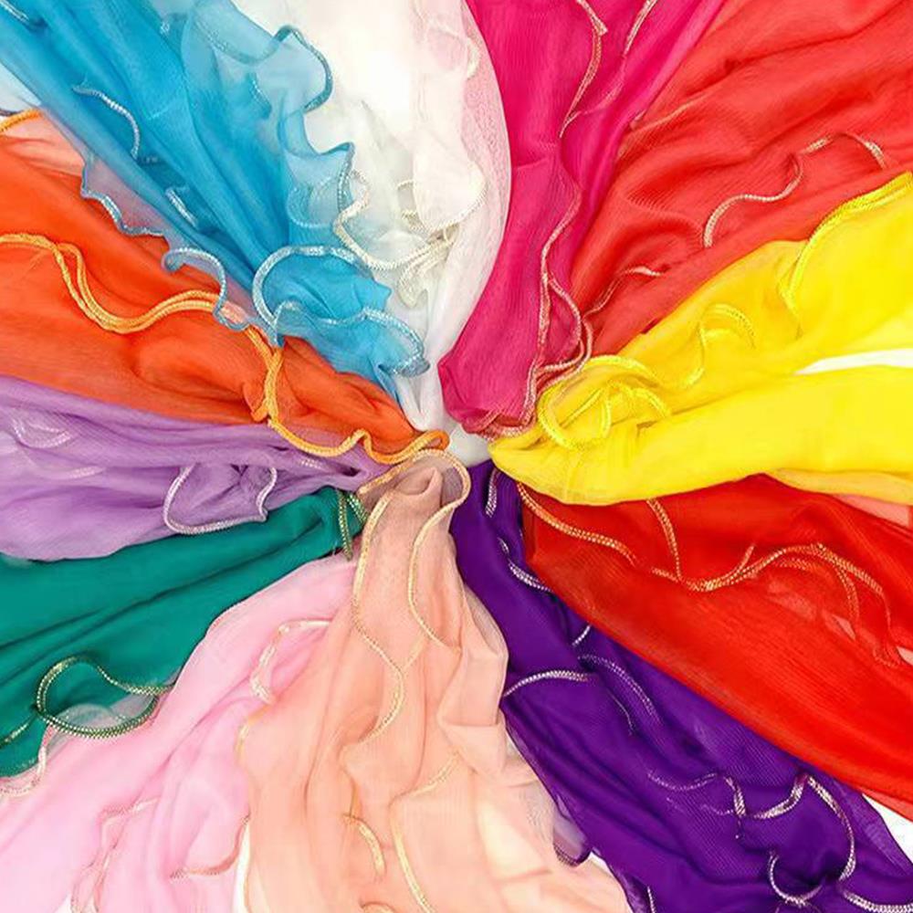 Lightweight Hijab Silk Shawl W - Tassel Fringe Trim review and price