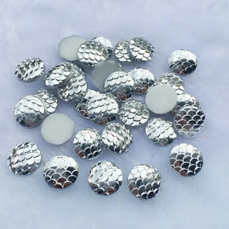 80pcs 12mm Mermaid Fish Scale  - Embellishment Glue Craft review and price