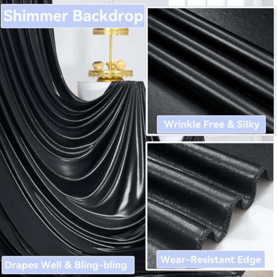 Party backdrop curtain: wrinkl - Sequin Fabric Panel review and price