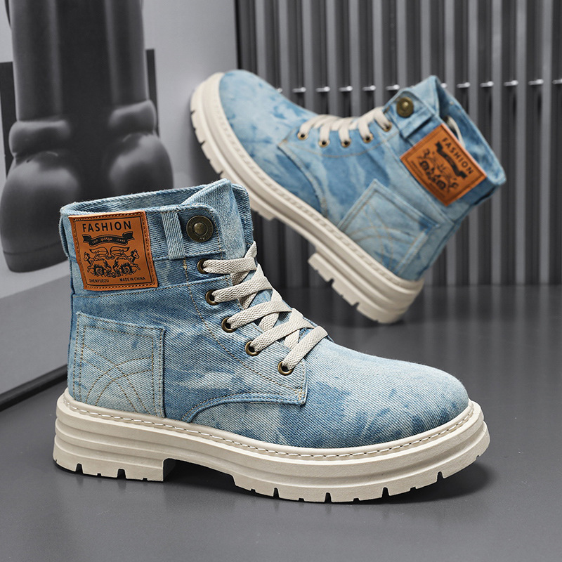 Spring High Top Mens Shoes 202 - Guipure Lace Panel review and price