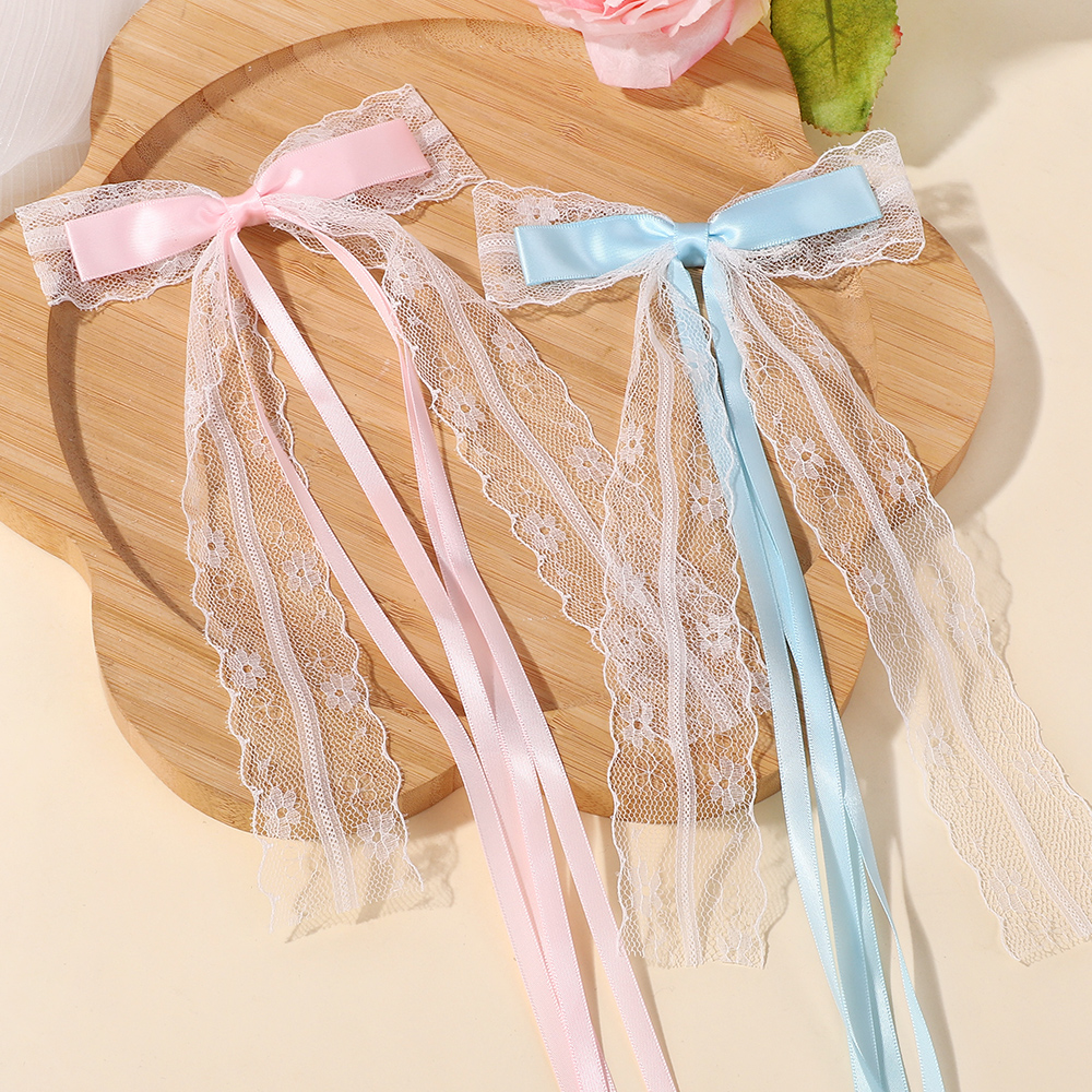 Korean Style Pink Blue Lace Bo - Tassel Fringe Trim review and price