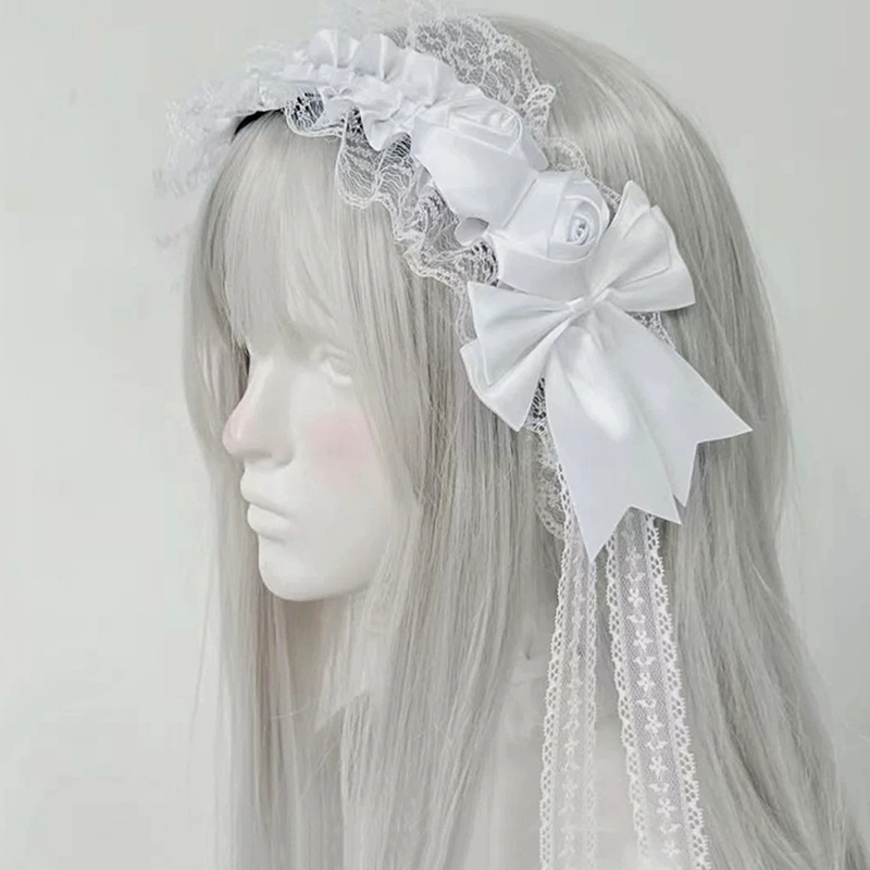 Gothic Lolita Lace Headbands f - Tassel Fringe Trim review and price