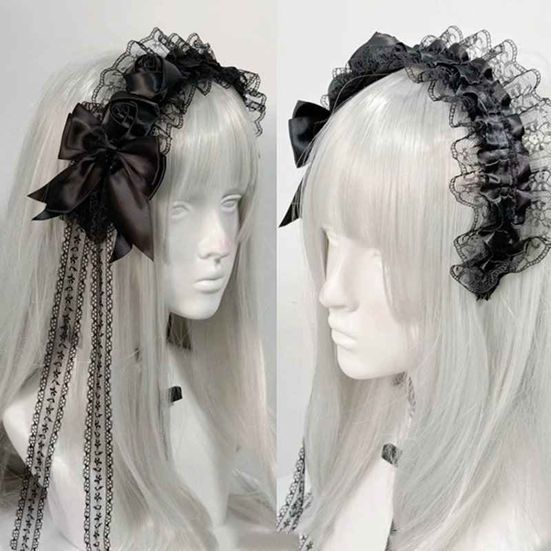 Gothic Lolita Lace Headbands f - Tassel Fringe Trim review and price