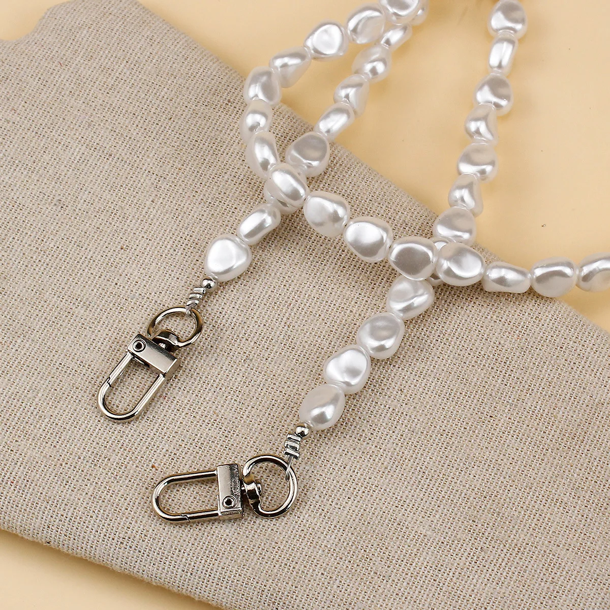 Mobile Phone Lanyard Luxury Pe - Pearl Trim Chain review and price