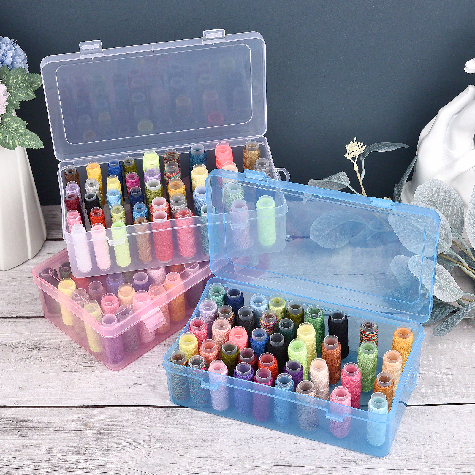 New Sewing Thread Box 42 Piece - Craft Embellishment Storage review and price