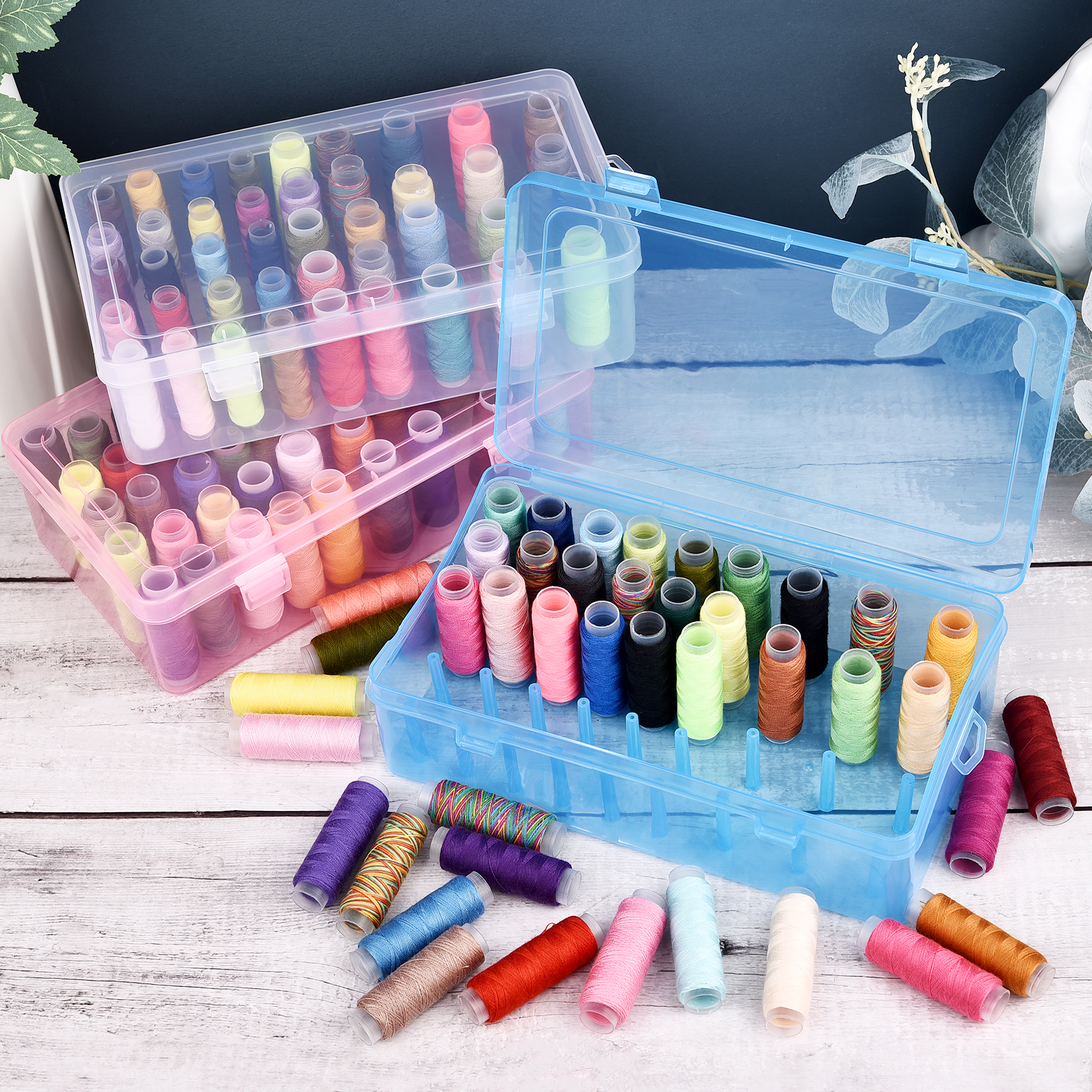 New Sewing Thread Box 42 Piece - Craft Embellishment Storage review and price