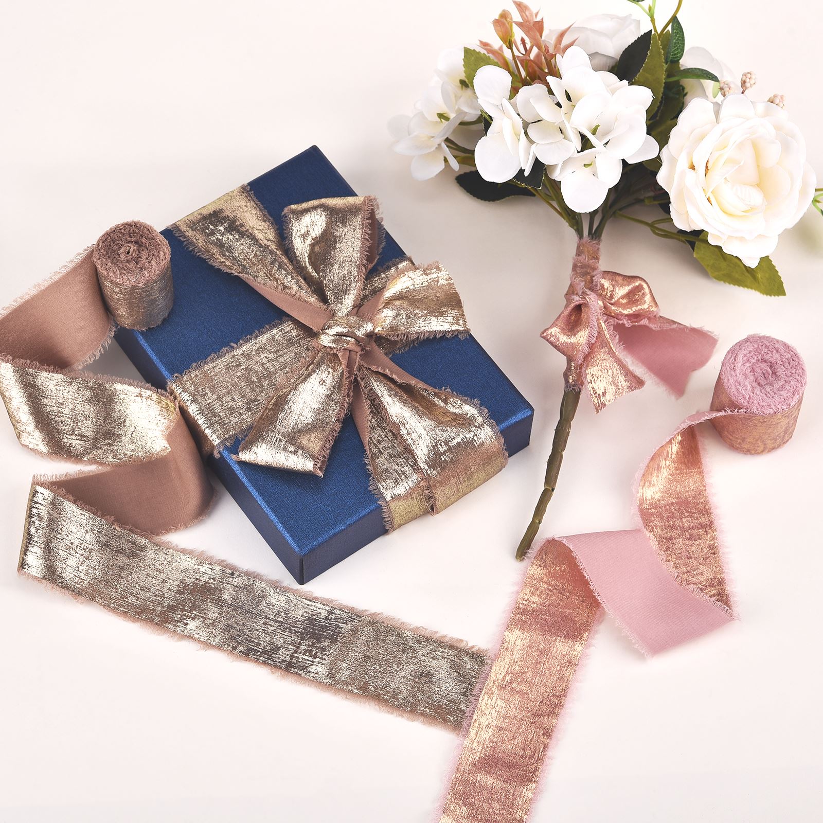 5Yards/Roll Hand Torn Rough Ed - Velvet Ribbon Roll review and price
