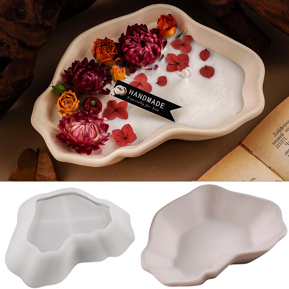 Irregular Candle Bowl Silicone - Craft Embellishment Storage review and price