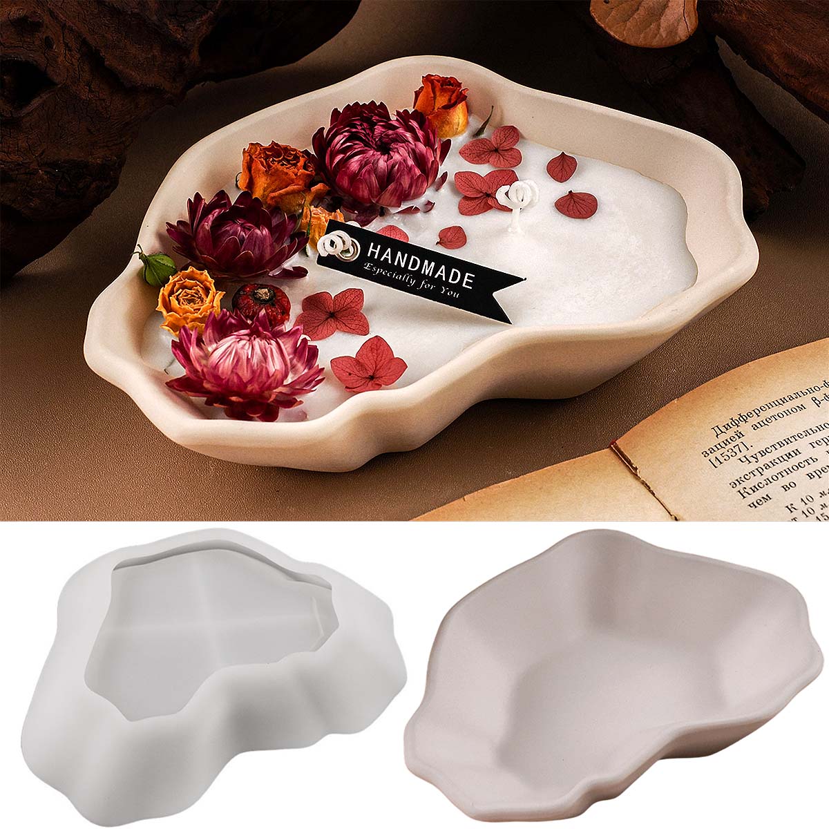 Irregular Candle Bowl Silicone - Craft Embellishment Storage review and price
