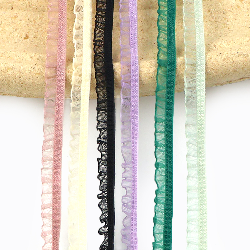 6mm 10/20/45Meters Pleated Lac - Lace Ribbon Trim review and price
