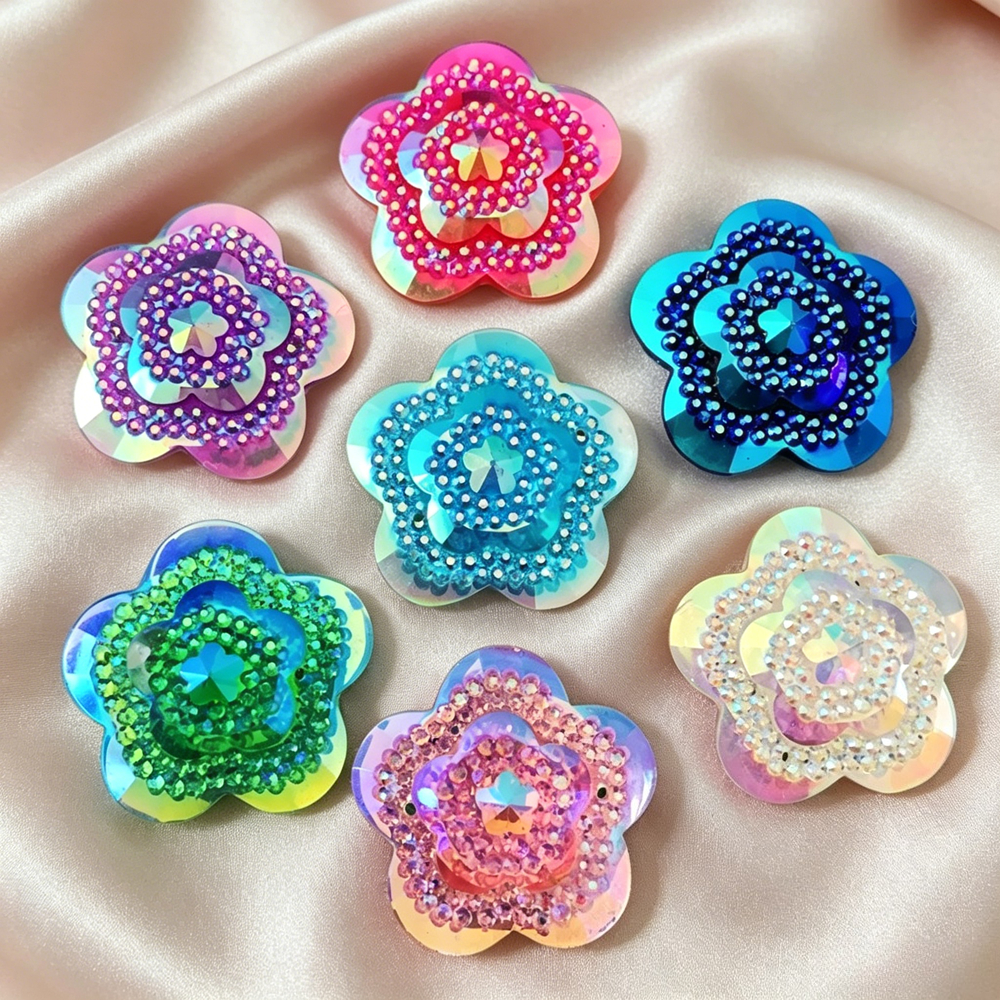 12pcs Glitter Crystal AB Flowe - Sew On Rhinestone review and price