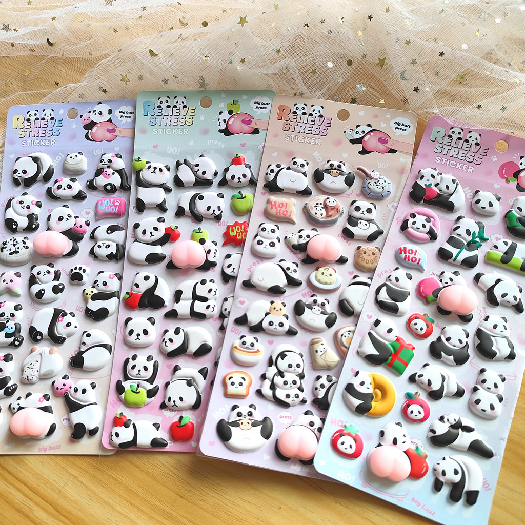 4-Piece Cute Panda Stress Reli - Craft Embellishment World review and price