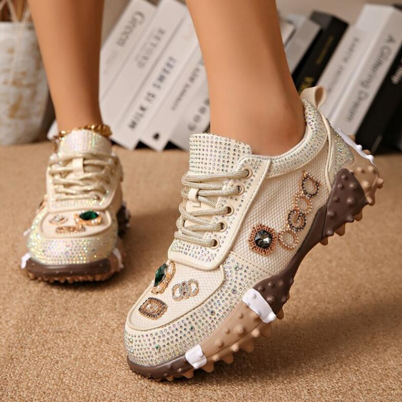 Women 2026 Sneakers Rhinestone - Crystal Mesh Fabric review and price