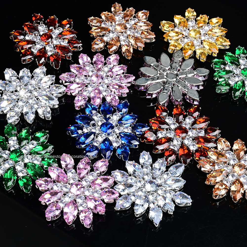 2Pcs Luxury Zircon Crystal Fla - Embellishment Glue Craft review and price