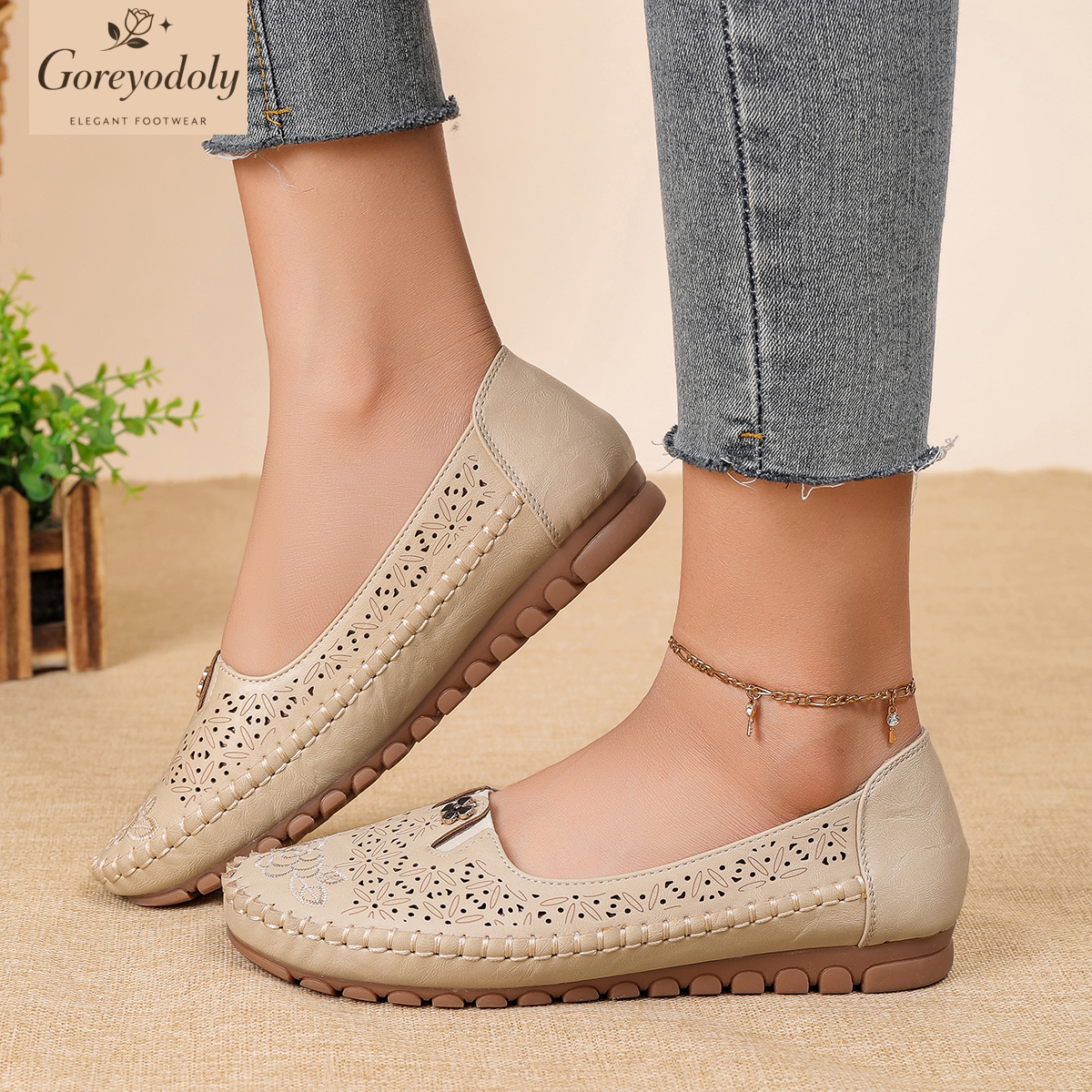 Goreyodoly women loafers flora - Embroidery Embellishments review and price