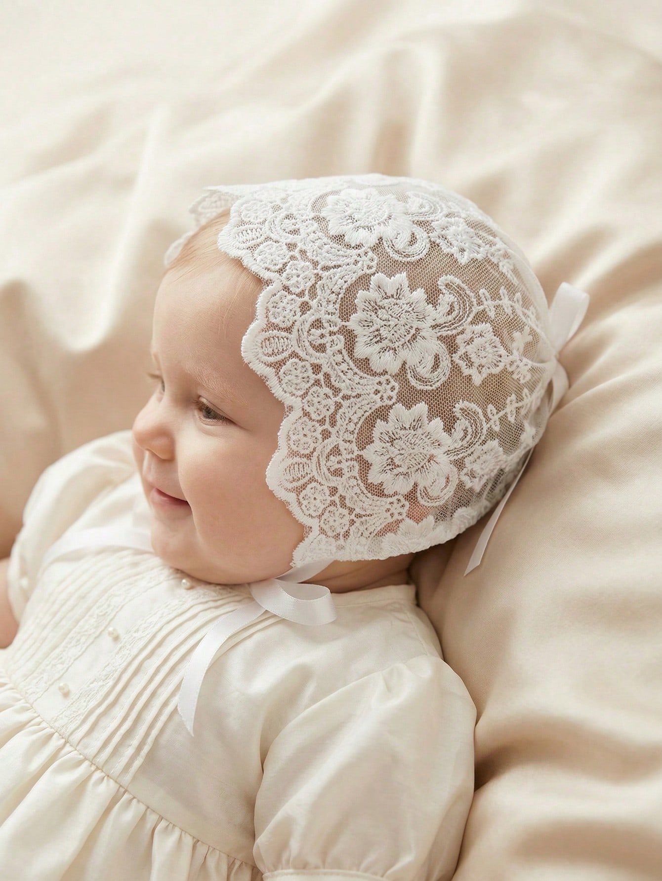 Baby Lace Brim Headband Hat He - Embroidery Embellishments review and price