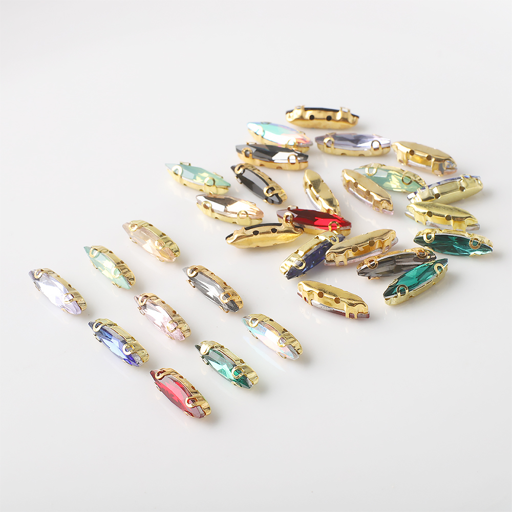 20Pcs 4x15mm Horse eye Crystal - Sew On Rhinestone review and price