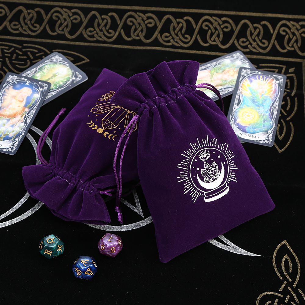 5Pcs Tarot Storage Velvet Bag  - Craft Embellishment Storage review and price