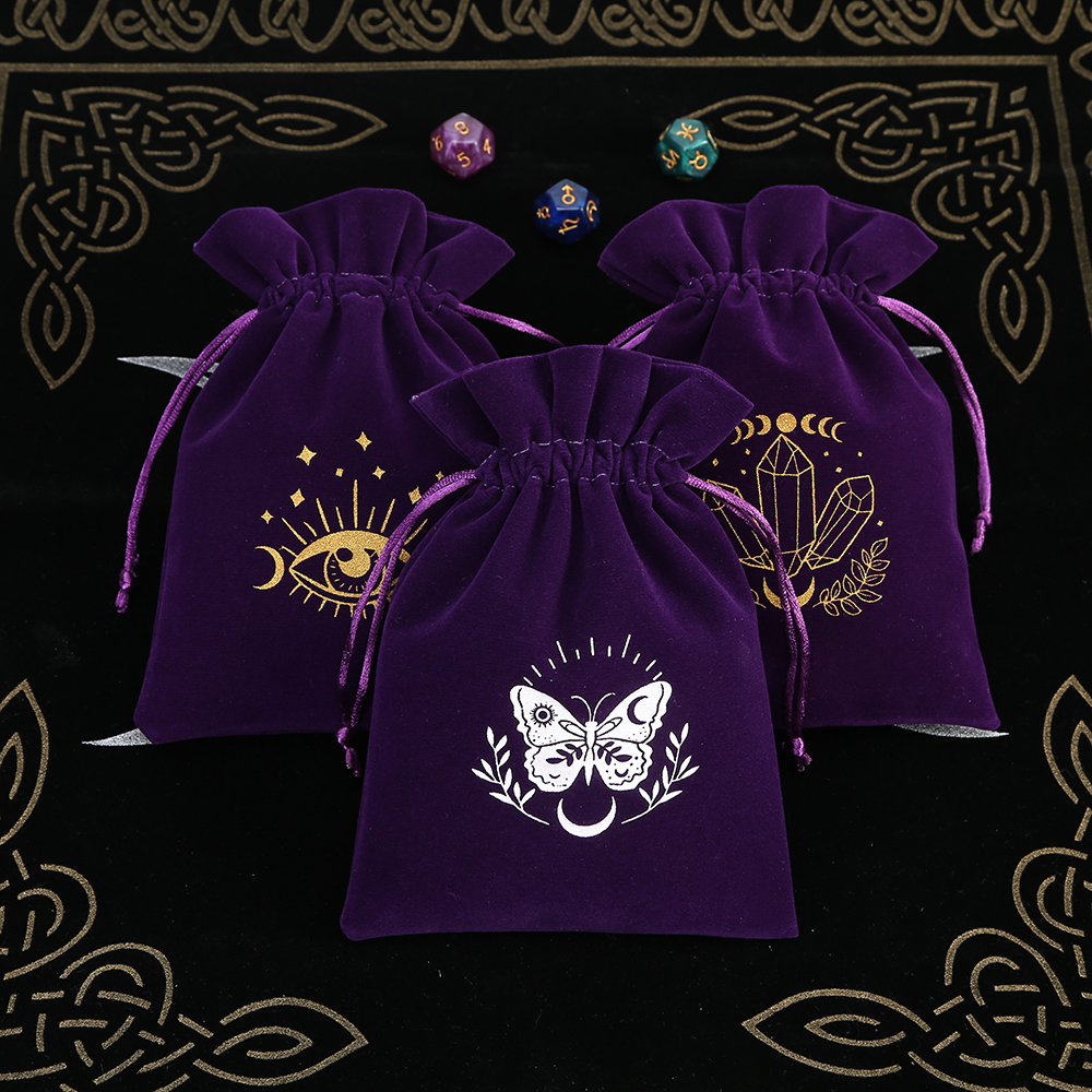 5Pcs Tarot Storage Velvet Bag  - Craft Embellishment Storage review and price