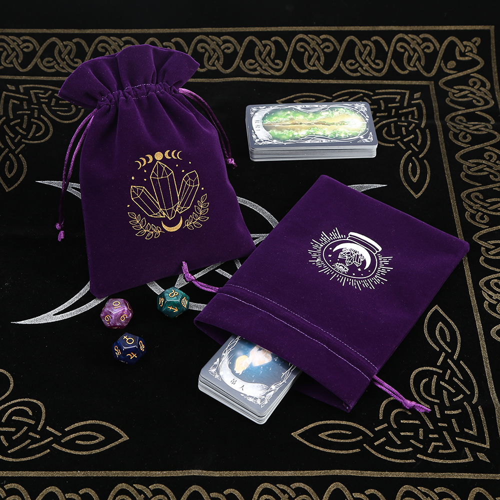 5Pcs Tarot Storage Velvet Bag  - Craft Embellishment Storage review and price
