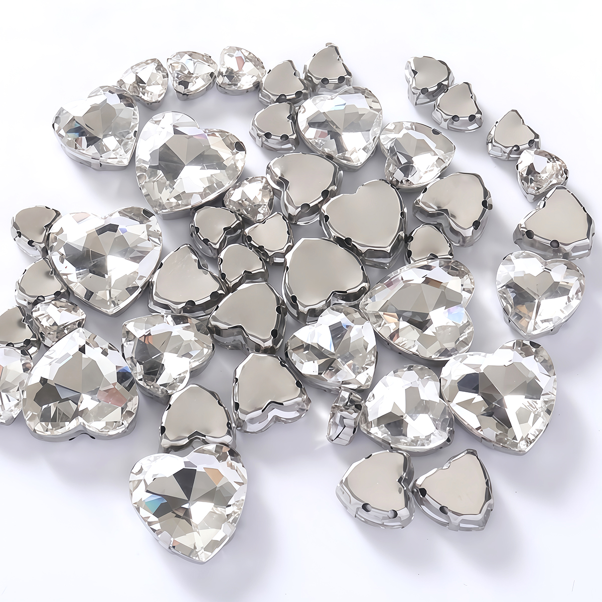 Heart Shape Glass Rhinestones  - Sew On Rhinestone review and price